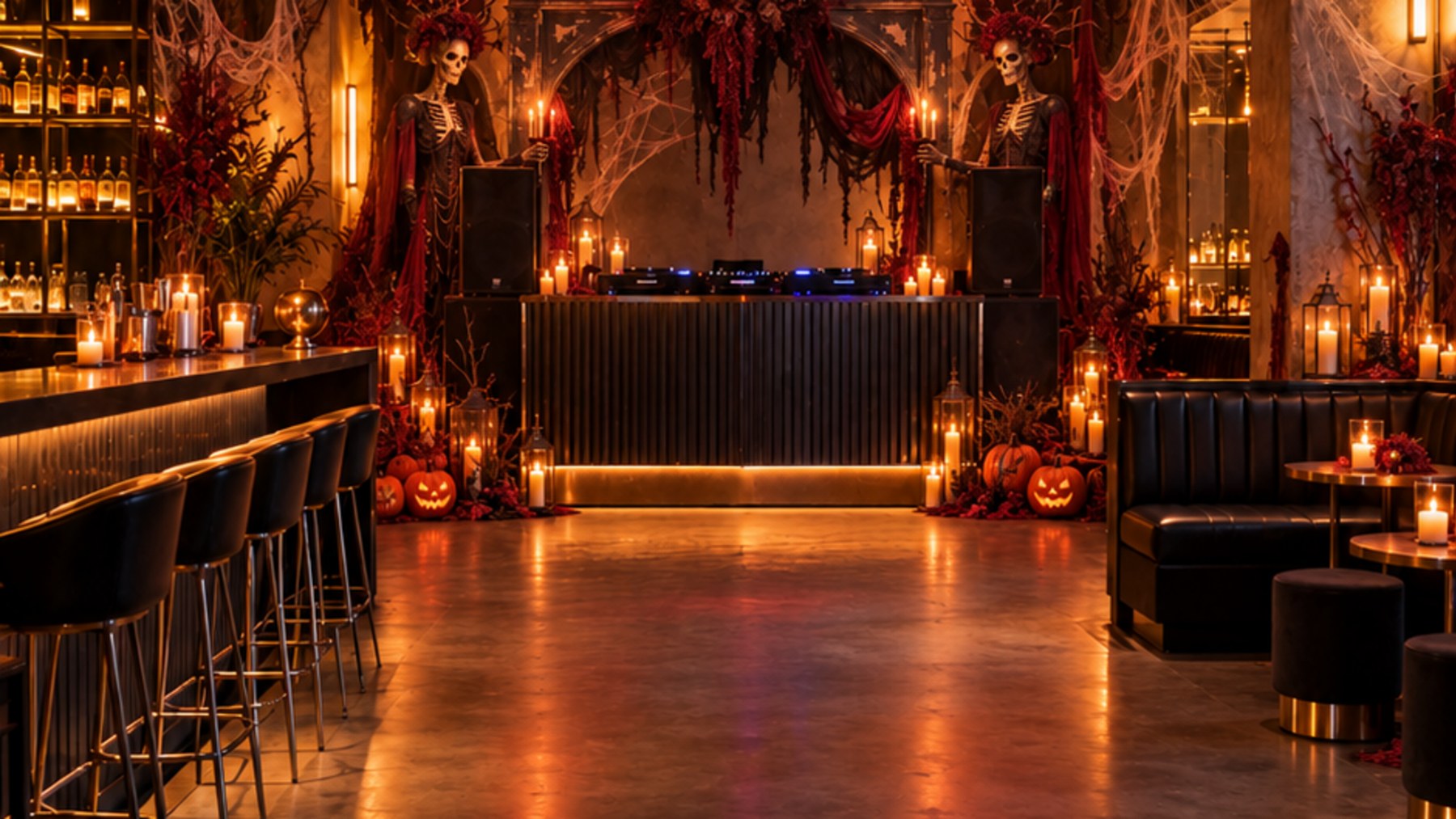 Halloween club decor