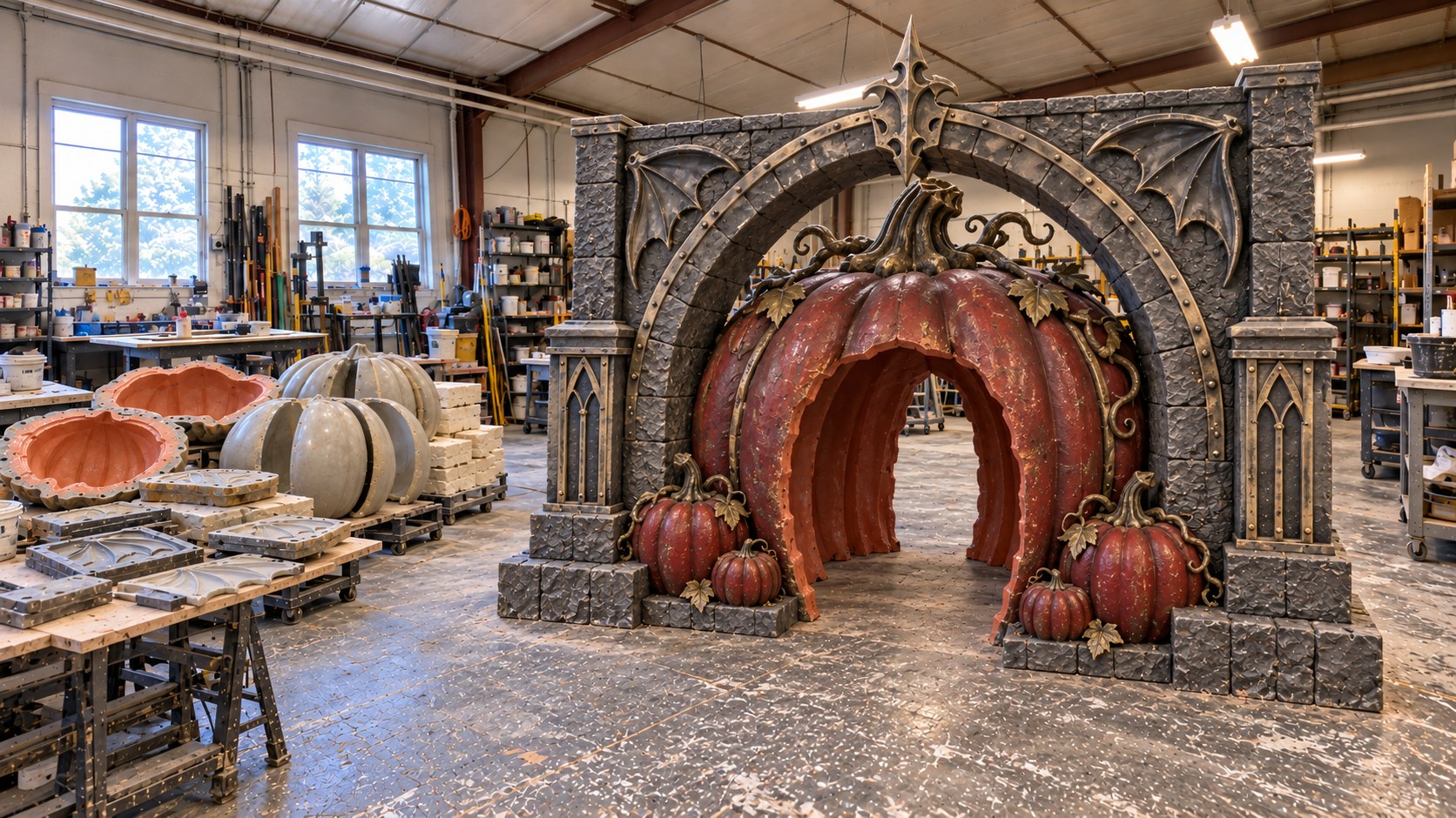 Decorative arch fabrication